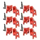 3/4" Wood Gluing Pipe Clamp Set with Unique unique foot, Red
