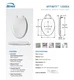 Bemis 1200e4-390 Elongated Plastic Slow Close Toilet Seat - Cotton White