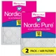 20x25x1 (19_1/2x24_1/2) Nordic Pure Tru Mini Pleat MERV 10 Air Filters 2 Pack