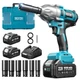 Seesii Impact Wrench 665 FT-LBS(900N.m) 3300IPM 1/2 Gun 900N.m, Blue