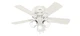 Hunter 42 inch Indoor Ceiling Fan with LED Lights and Pull Chain - Low Profil...