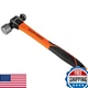 Klein Tools H80332 Ball-Peen Hammer 32-Ounce Head Fiberglass Non-Slip Shock