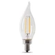 Feit Electric CFC60/927CA/FIL/6 LED Bulb, Decorative, 60 W Equivalent