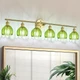 Vanity Light 6 Hardwire Green Glass Shade 40.55in E26 Socket Kvhiiw Vintage Gold Vanity Light 6 Hardwire Green Glass Shade 40.55in E26 Socket Kvhiiw Vintage Gold