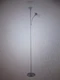 Globe Delilah 72 in. Silver Torchiere Floor Lamp with Adjustable Reading Light