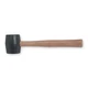 Westward 5Mx41 Mallet, Rubber, 13 Oz, Wood