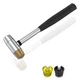 Marketty Nylon and brass multifunctional hammer, 4 Medium, Black 