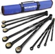 WORKPRO Extra Long Ratchet Wrench Set, 10-Piece Double-Ended Socket Wrench Set