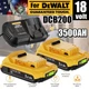 1-4X For DeWalt 20 Volt Max 3500mAH Lithium Ion Battery/Charger DCB206 DCB200