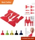 Bates 6 Pack Plastic Putty Knife Set - Paint Scraper, Spackle Tool, Spreader