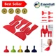 Bates 6 Pack Plastic Putty Knife Set - Paint Scraper, Spackle Tool, Spreader