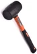 Edward Tools Rubber Mallet Hammer 16 oz - Durable Eco-friendly Black, Orange 
