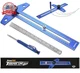 GRENPRO Woodworking Scriber Marking Line Ruler with Carpenter Pencil & Metal Rul