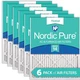 Nordic Pure 20x25x1 (19 1/2 x 24 1/2 x 3/4) Pleated MERV 14 Air Filters 6 Pack