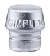 Halder 3209.030, Silver Soft Face Mallet Replacement Insert for Size 30 Simplex