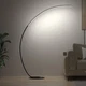 E.P. Light RGBW Modern 69.99 inch Arched Standing Reading Floor Lamp with Rem...