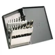 WESTWARD 5UDP6 Mechanics Drill Set,15 pc,HSS 5UDP6