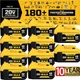 2/10PACK For DeWALT DCB210-2 20V MAX XR 12.0 AH Lithium Battery DCB206 DCB200