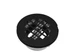 Westbrass PVC Compression Shower Drain Matte Black 2 In Round Grid A206P-62