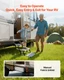 VEVOR RV Steps, 3-Step, 440 lbs Load Capacity, Manual Retractable RV Stairs, Tel