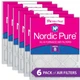 20x25x1 (19_1/2x24_1/2) Nordic Pure Tru Mini Pleat MERV 8 Air Filters 6 Pack