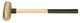 American Hammer AM10BRWG Sledge Hammer 26" Brass/Wood, 6.25" Height, 2.75"
