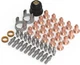 IPT40 45pcs Plasma Cutting Torch Tip Electrode Consumables for YESWELDER CUT65DS