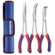WORKPRO 3PC Long Reach Pliers Set, 11 Inch Extra Long Needle Nose Plier Set I...