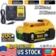 For DeWalt 20V 20 Volt Max XR 8.0AH Lithium-Ion Battery DCB205-2 DCB204-2 DCB200