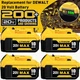 2-4PACK For DeWALT DCB210-2 20V MAX XR 10.0 AH Lithium-Ion Battery DCB206 DCB200