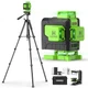 Laser Level 4x360 Self Leveling 60 Tripod 4D Green Huepar Tall Cross Line Lazer