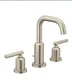 Moen Gibson Brushed Nickel Two-Handle High Arc Bathroom Sink Faucet TV6142BN