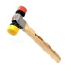 Big Horn 15129 12 Oz Double Face Non Marring Mallet, 12 Oz, Yellow and Red