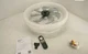 LUDOMIDE Y1095-WH Low Profile Flush Mount Ceiling Dimmable Fan White 20 Inch