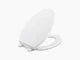 KOHLER Brevia Elongated White Toilet Seat - Quick Release HInges K-4774-0