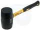 TOLSEN Large Rubber Mallet 32oz &ndash; Heavy-Duty Black Rubber Hammer with Fibe