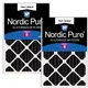 Nordic Pure 20x24x4 (Actual Size: 19 3/8 x 23 3/8 x 3 5/8) Pure Carbon Pleate...