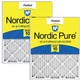 Filters 20x25x1 MERV 10 Pleated 3 Pack Nordic Pure Air Actual Size