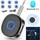 Portable 3.5mm Aux Car Adapter Bluetooth Wireless Audio Receiver Car/Home Stereo