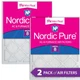20x25x1 (19_1/2x24_1/2) Nordic Pure Tru Mini Pleat MERV 8 Air Filters 2 Pack