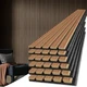 Art3d 6-Piece Wood Slat Acoustic Panels for 6Pcs - 94.5 * 7.9 inch, Walnut