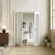Slab Door Interior 60 x 80 Full Lite Frosted Glass White Solid Core Led COSHOMER