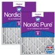 Nordic Pure 20X24X4 Actual Size 19 3/8 X 23 3/8 X 3 5/8 Pleated Merv 8 Air