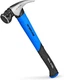 Jacketed Graphite Magnetic 22 Oz Head Milled Face Framing Hammer with Straight C