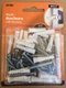 30 Piece Hillman zinc wallboard  # 8X 1-1/4 anchors & screws-holds 10 Pound