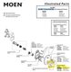 Moen 200782BG Control Handle Kit for UT3290BG ALIGN M-CORE in Brushed Gold