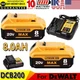 1-2X 8.0AH For Dewalt 20V 20Volt Max XR Lithium Battery DCB206-2 DCB205 DCB200