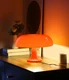 Anykonio Orange Mushroom Lamp, Mid Century Modern Table 32cm x 23cm, 