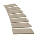 PURE ERA Bullnose Carpet Stair Treads Set Tape Free Non-Slip Indoor Stair Pro...