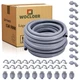 Wocloer 3/4 inch 150 Foot Liquid-Tight Conduit and Connector 3/4inch 150Ft 